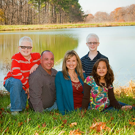 Amy Iorio with her family